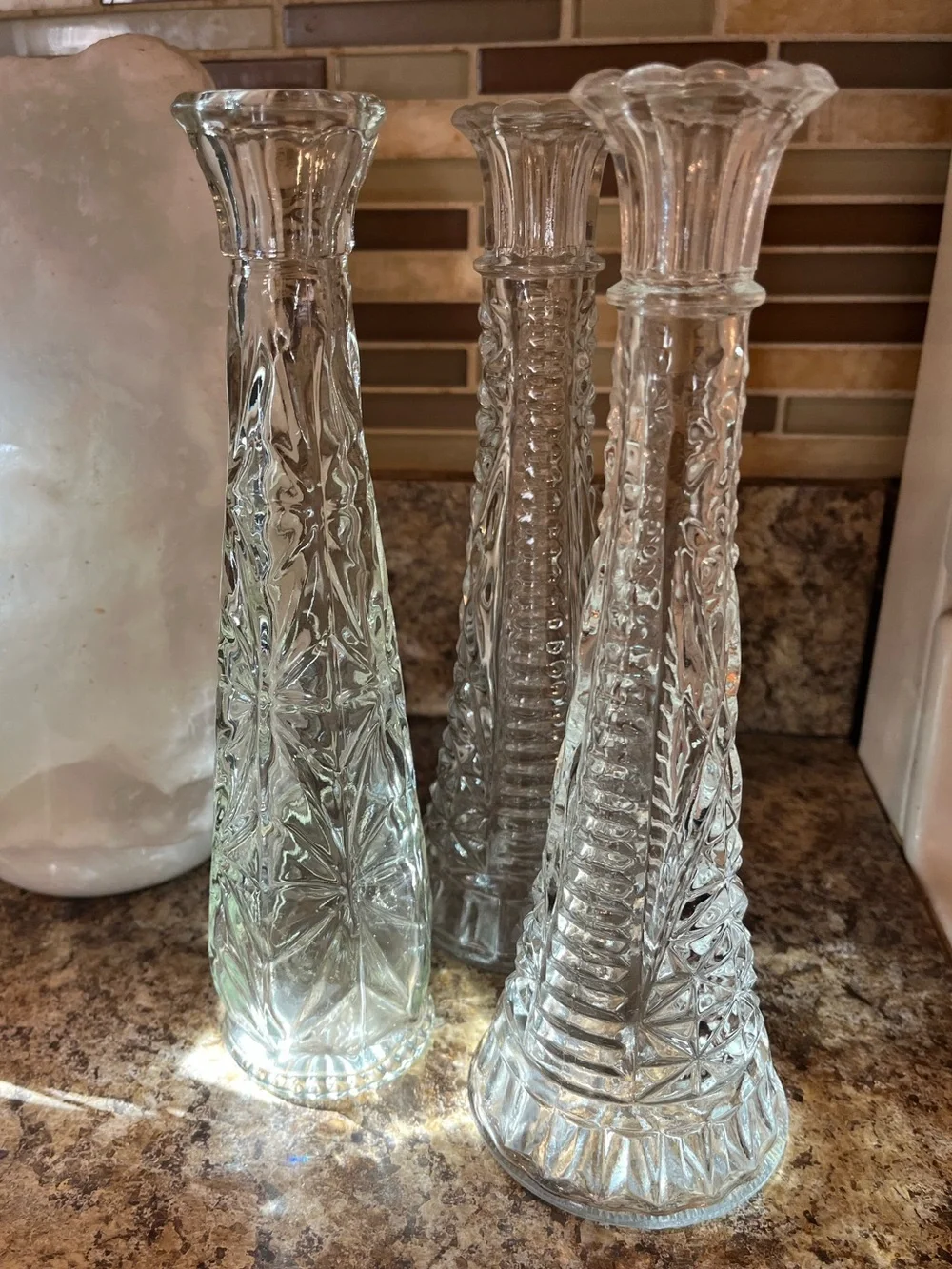 Vintage clear glass